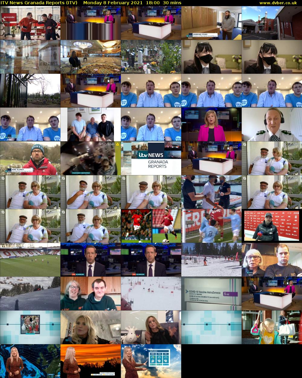 ITV News Granada Reports (ITV) Monday 8 February 2021 18:00 - 18:30