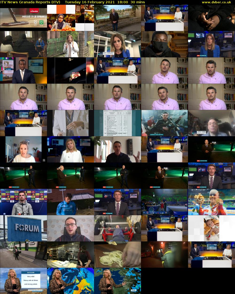 ITV News Granada Reports (ITV) Tuesday 16 February 2021 18:00 - 18:30