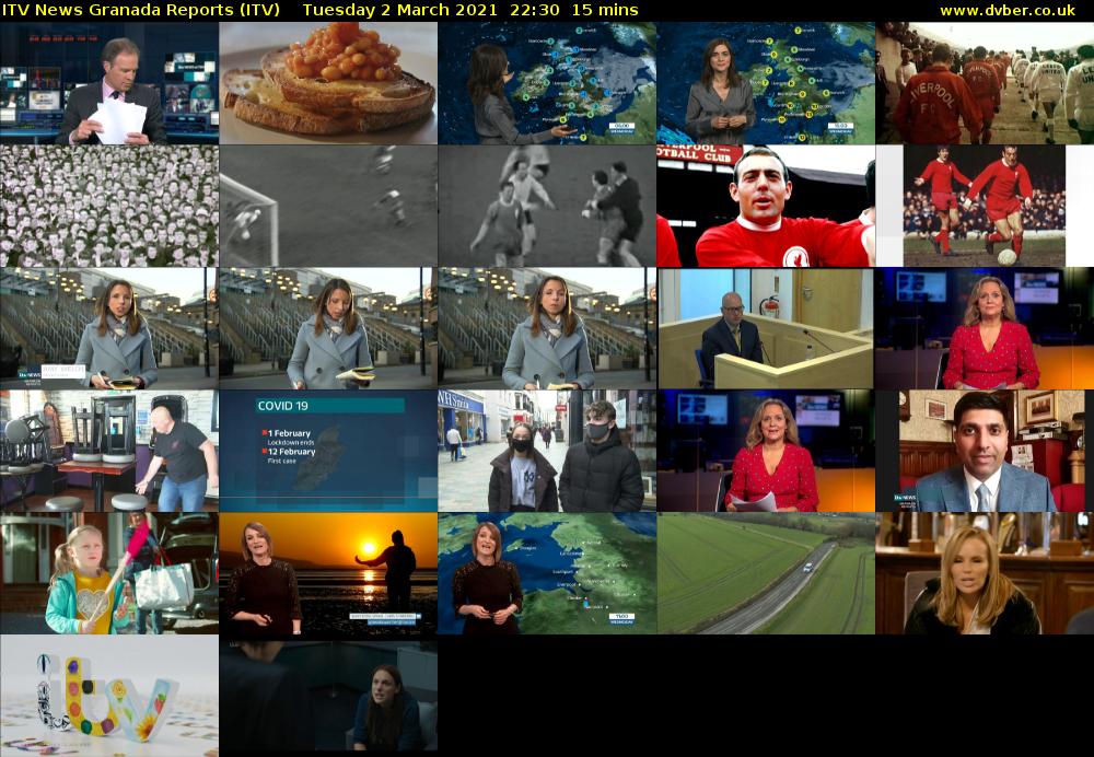 ITV News Granada Reports (ITV) Tuesday 2 March 2021 22:30 - 22:45