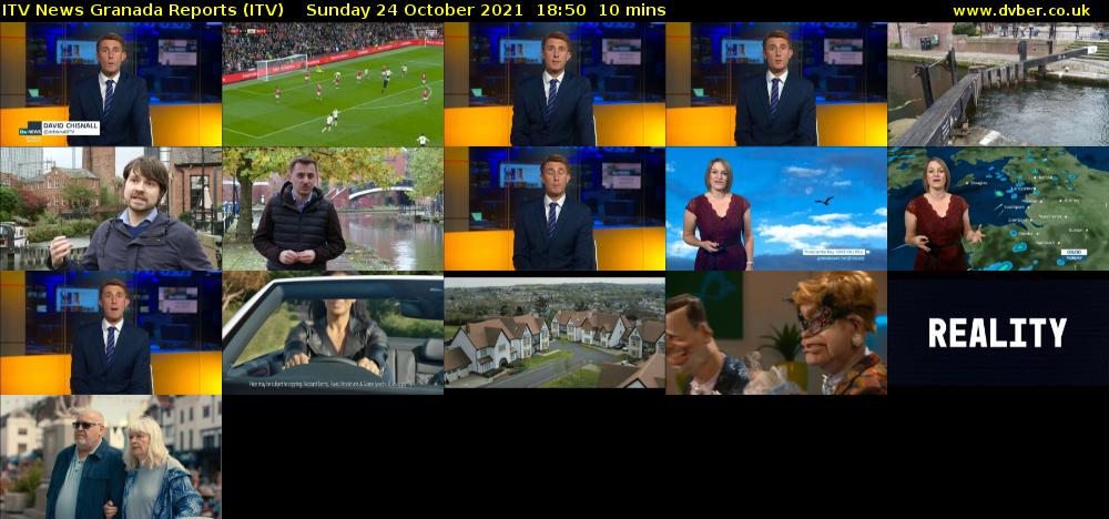 ITV News Granada Reports (ITV) Sunday 24 October 2021 18:50 - 19:00