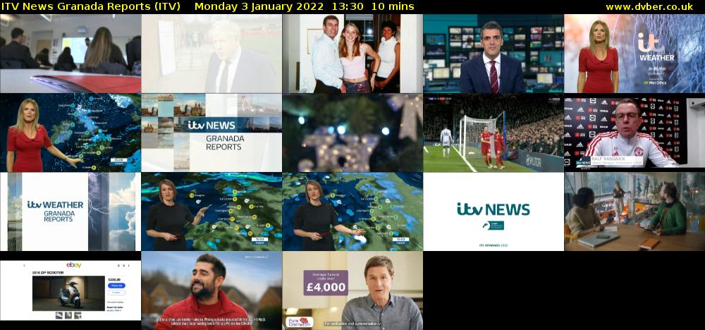 ITV News Granada Reports (ITV) Monday 3 January 2022 13:30 - 13:40