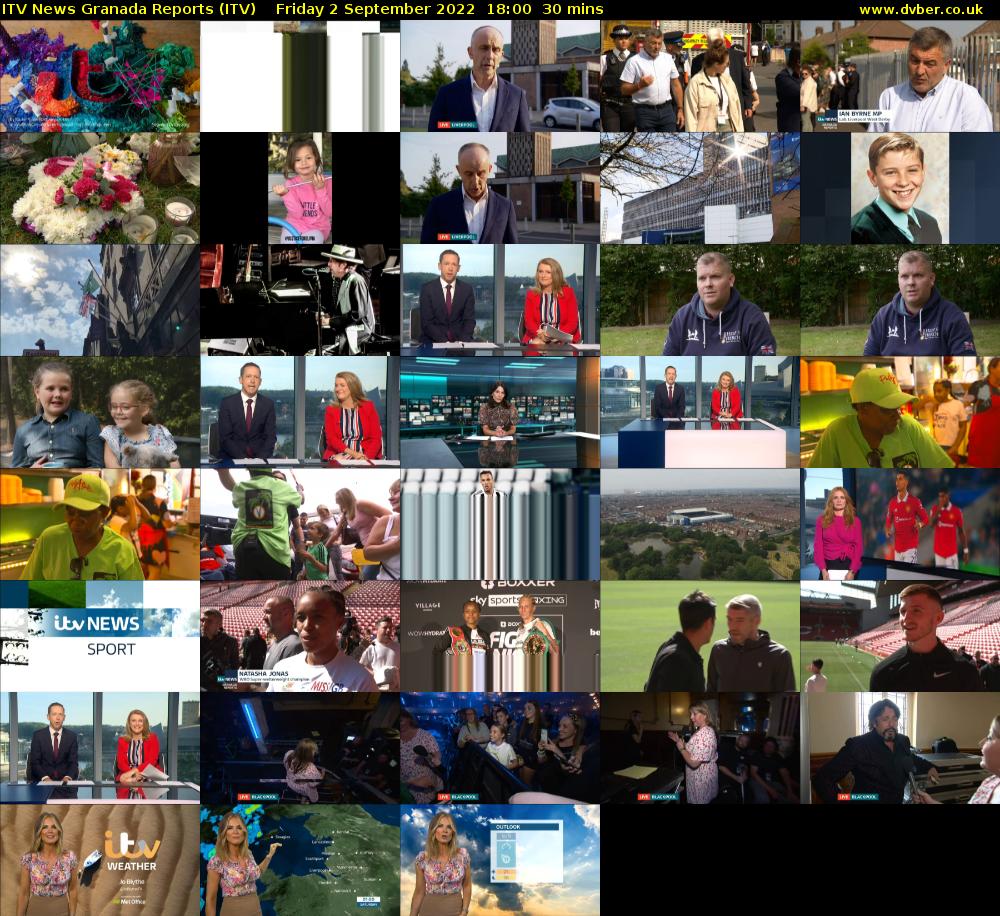 ITV News Granada Reports (ITV) Friday 2 September 2022 18:00 - 18:30