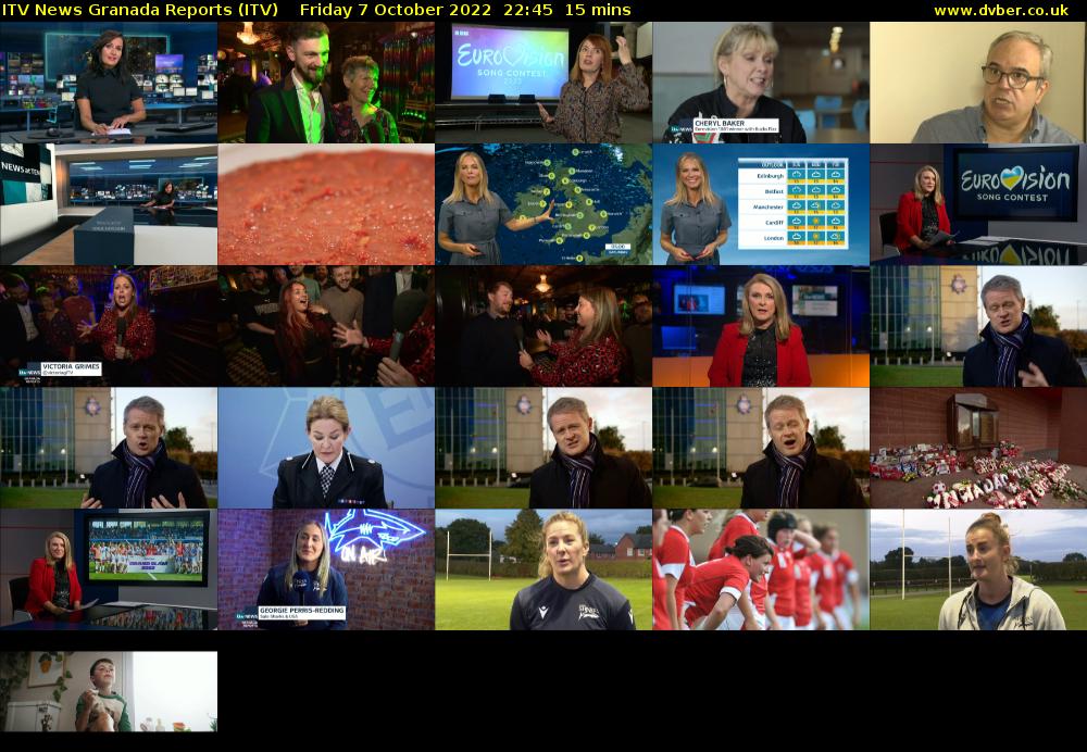 ITV News Granada Reports (ITV) Friday 7 October 2022 22:45 - 23:00