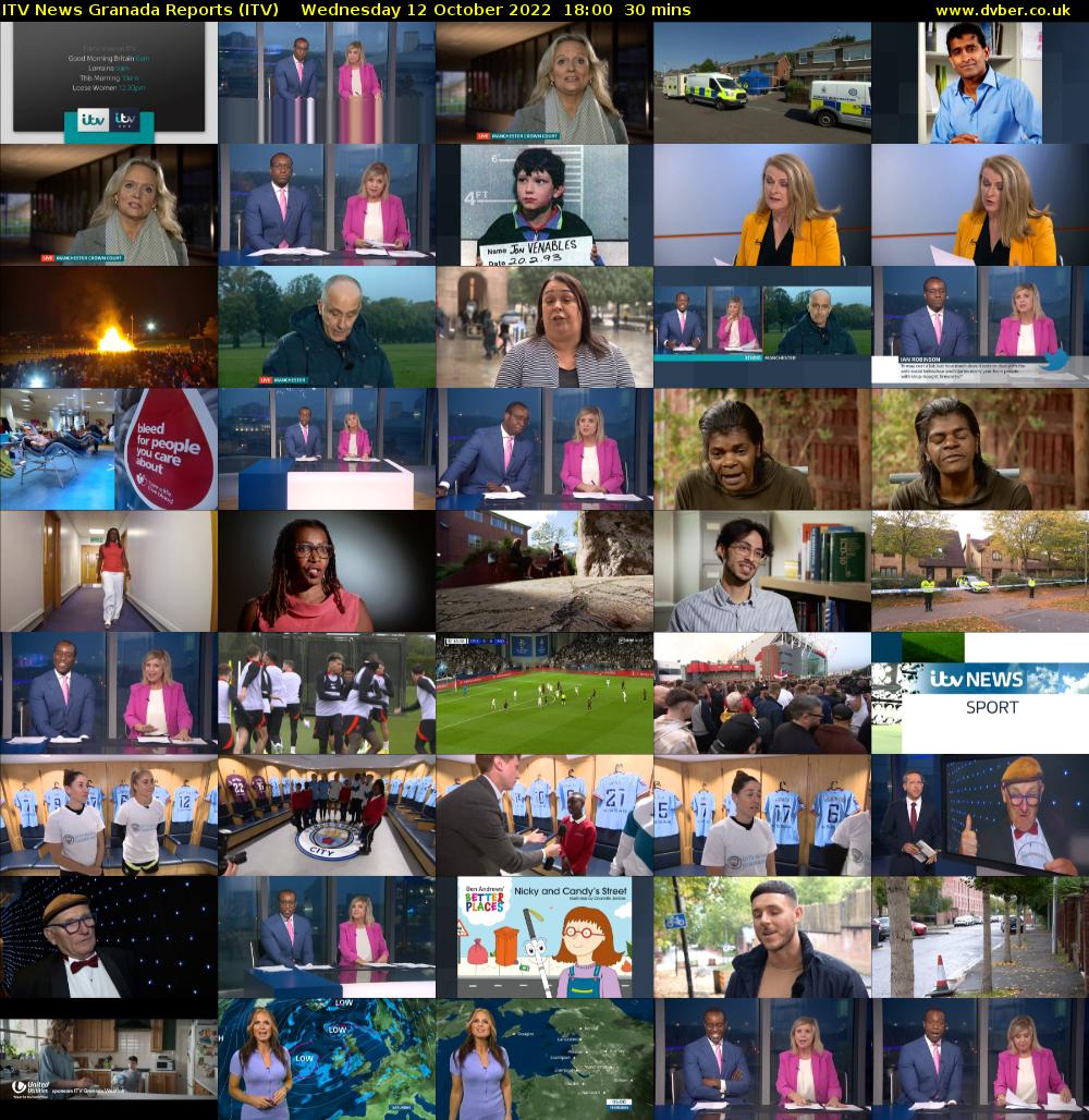 ITV News Granada Reports (ITV) Wednesday 12 October 2022 18:00 - 18:30