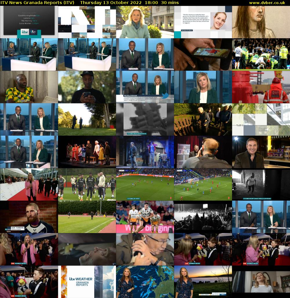 ITV News Granada Reports (ITV) Thursday 13 October 2022 18:00 - 18:30