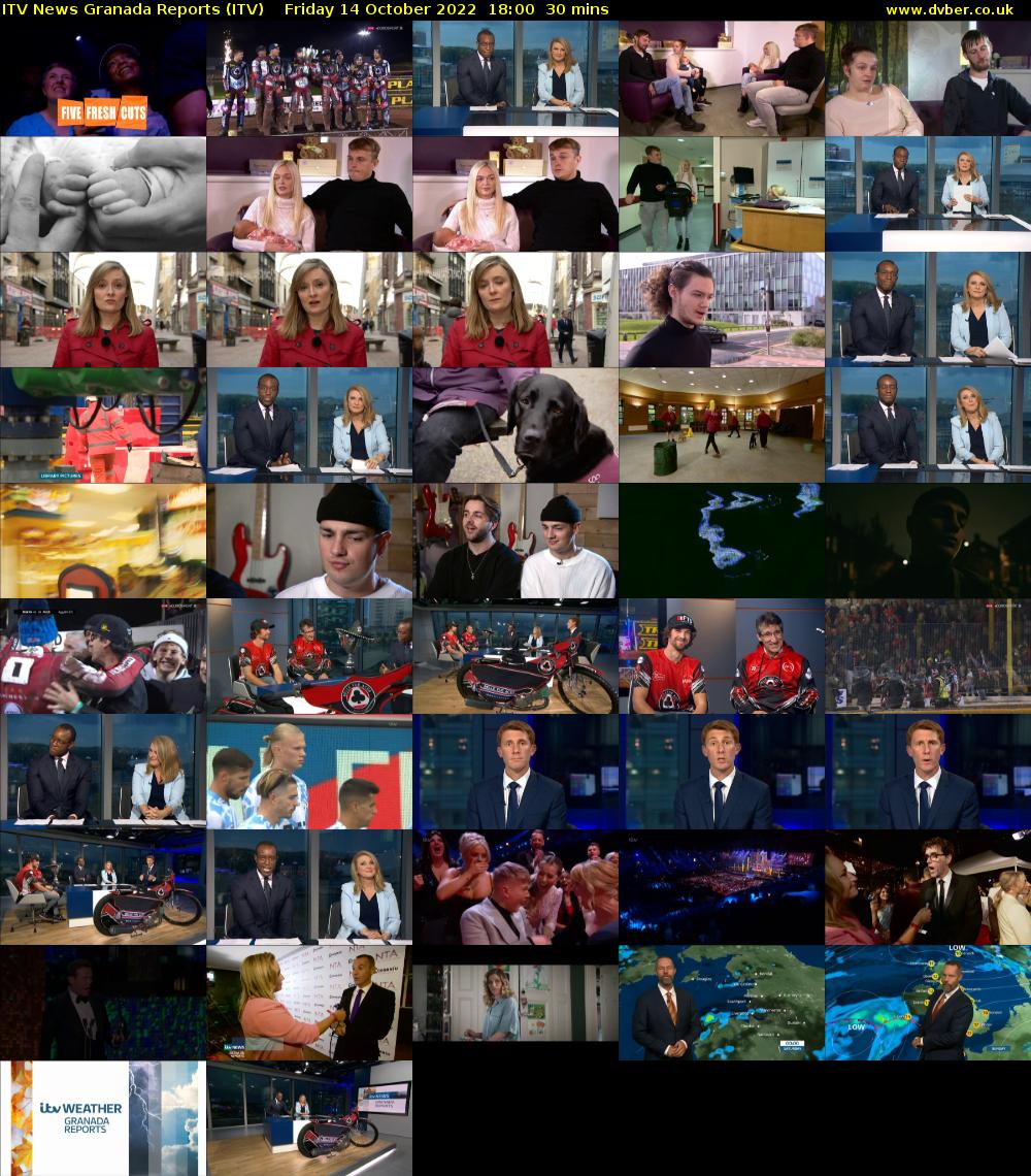 ITV News Granada Reports (ITV) Friday 14 October 2022 18:00 - 18:30