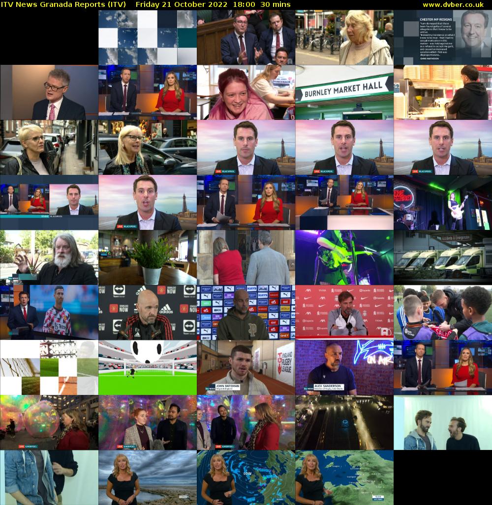 ITV News Granada Reports (ITV) Friday 21 October 2022 18:00 - 18:30