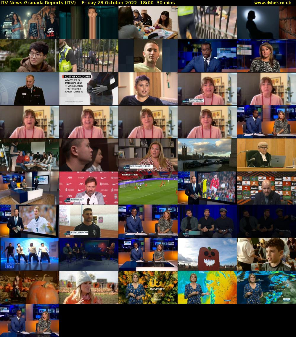 ITV News Granada Reports (ITV) Friday 28 October 2022 18:00 - 18:30