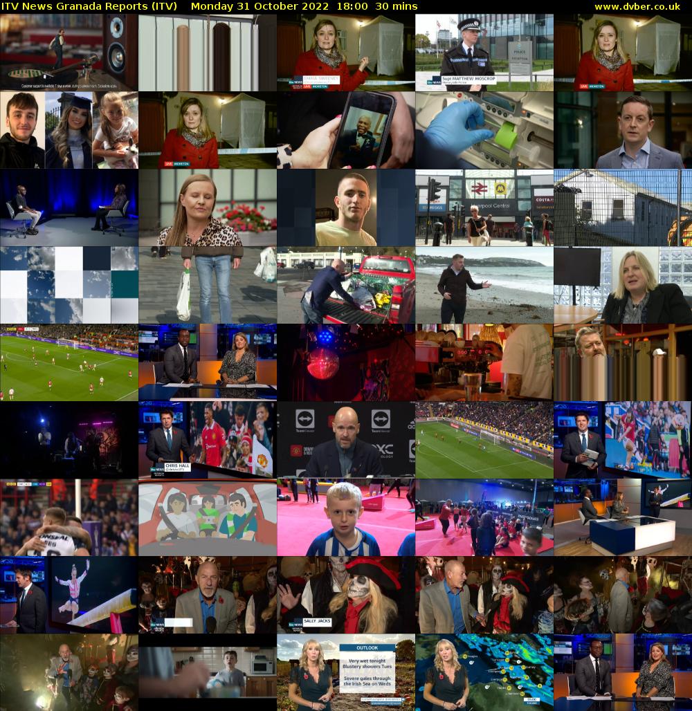 ITV News Granada Reports (ITV) Monday 31 October 2022 18:00 - 18:30