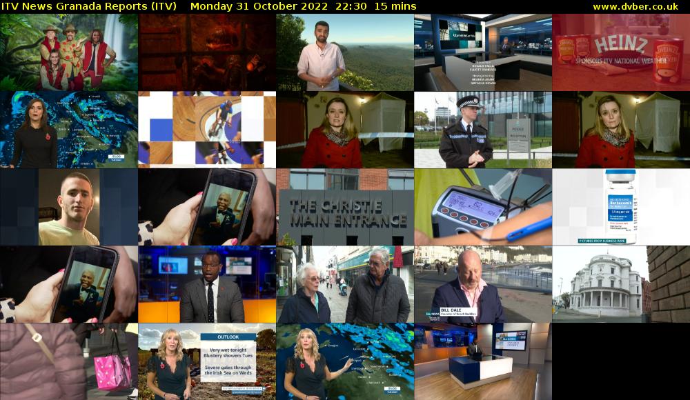 ITV News Granada Reports (ITV) Monday 31 October 2022 22:30 - 22:45
