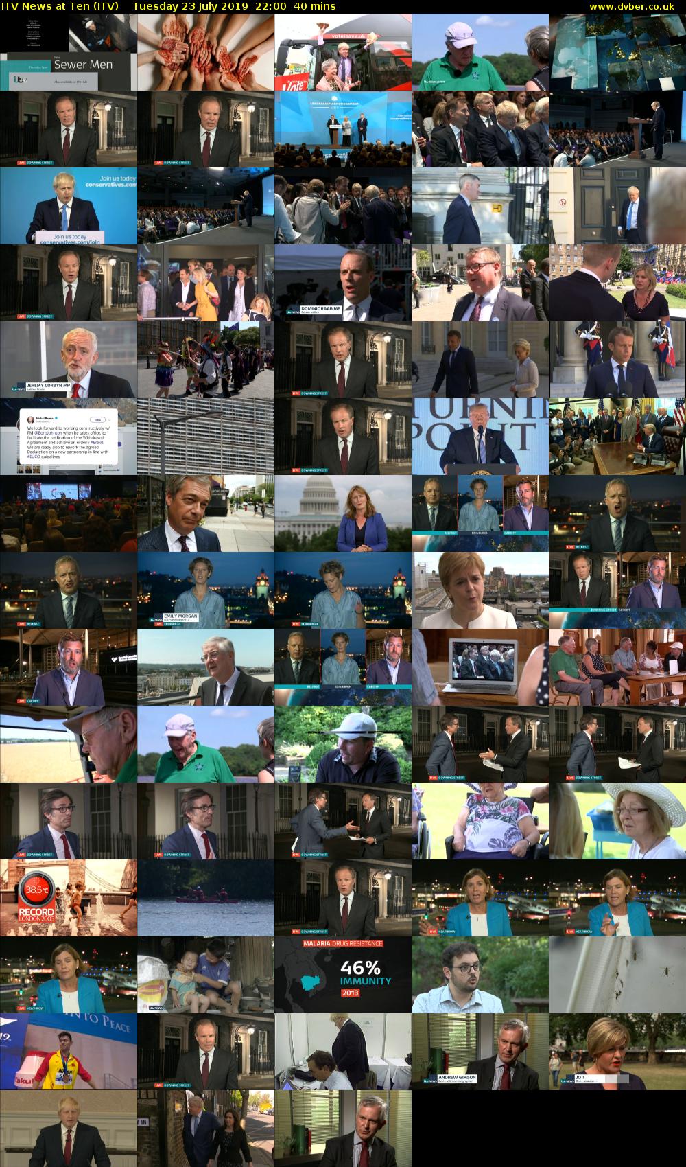 ITV News at Ten (ITV) Tuesday 23 July 2019 22:00 - 22:40