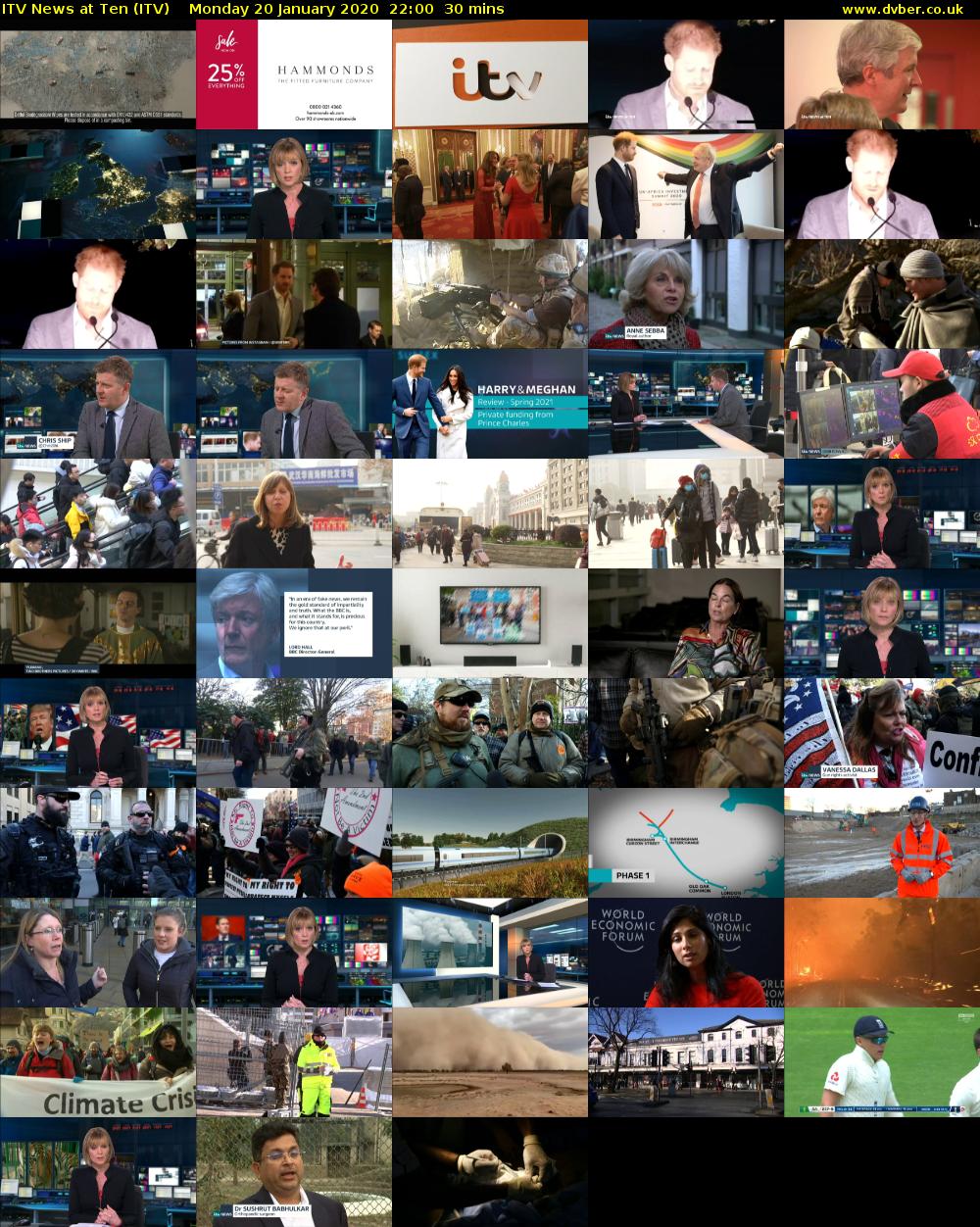 ITV News at Ten (ITV) Monday 20 January 2020 22:00 - 22:30