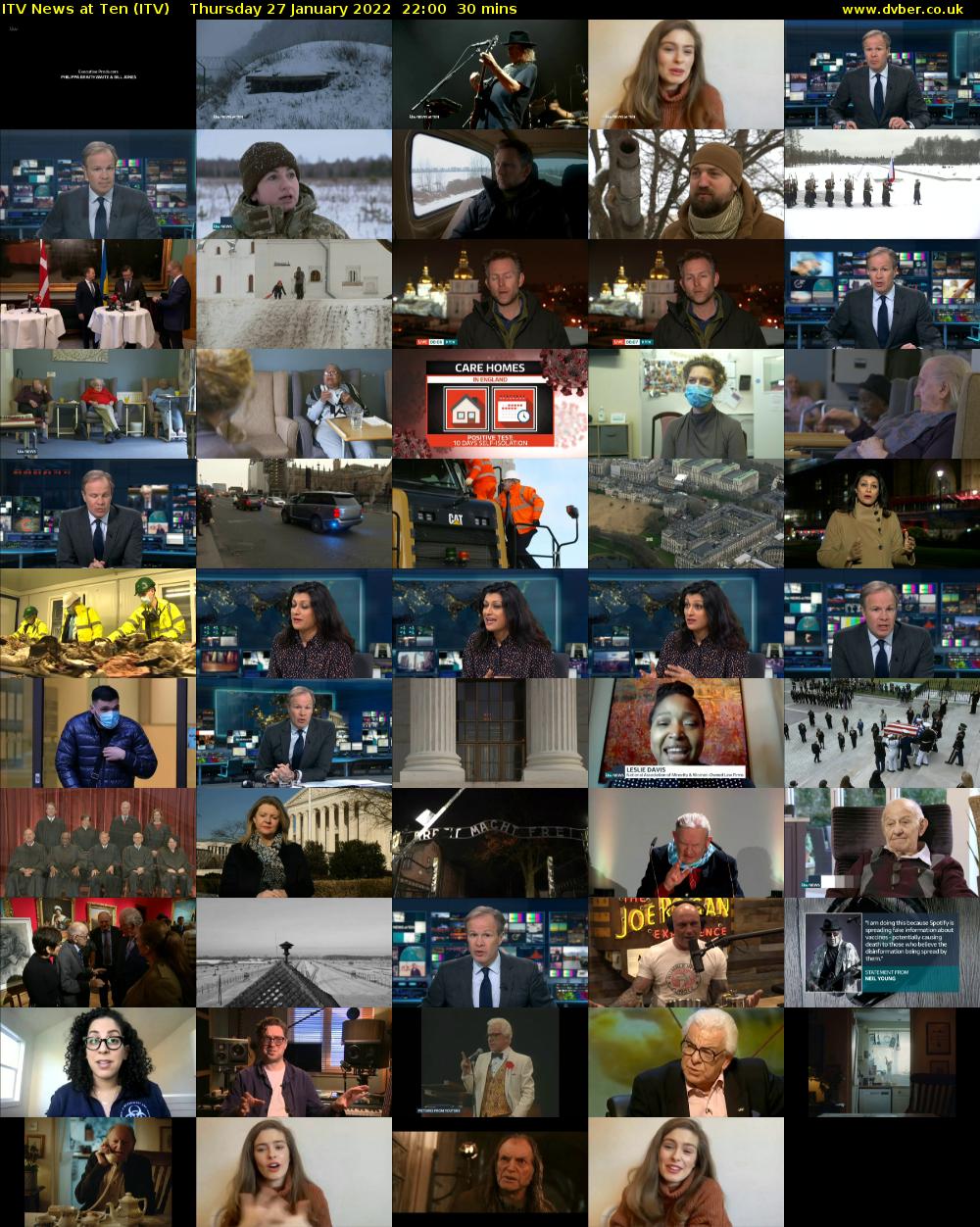 ITV News at Ten (ITV) Thursday 27 January 2022 22:00 - 22:30