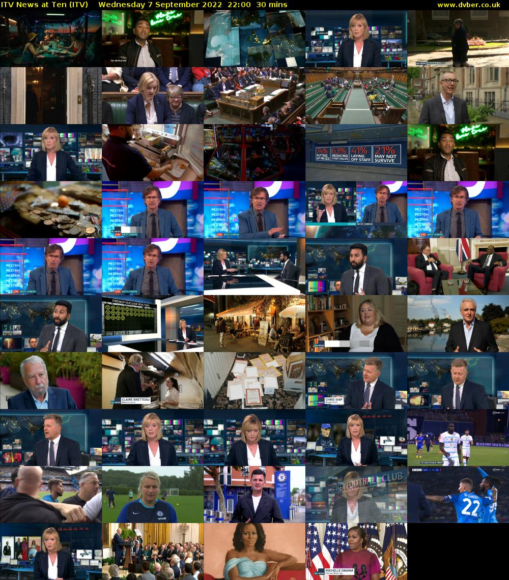 ITV News at Ten (ITV) Wednesday 7 September 2022 22:00 - 22:30