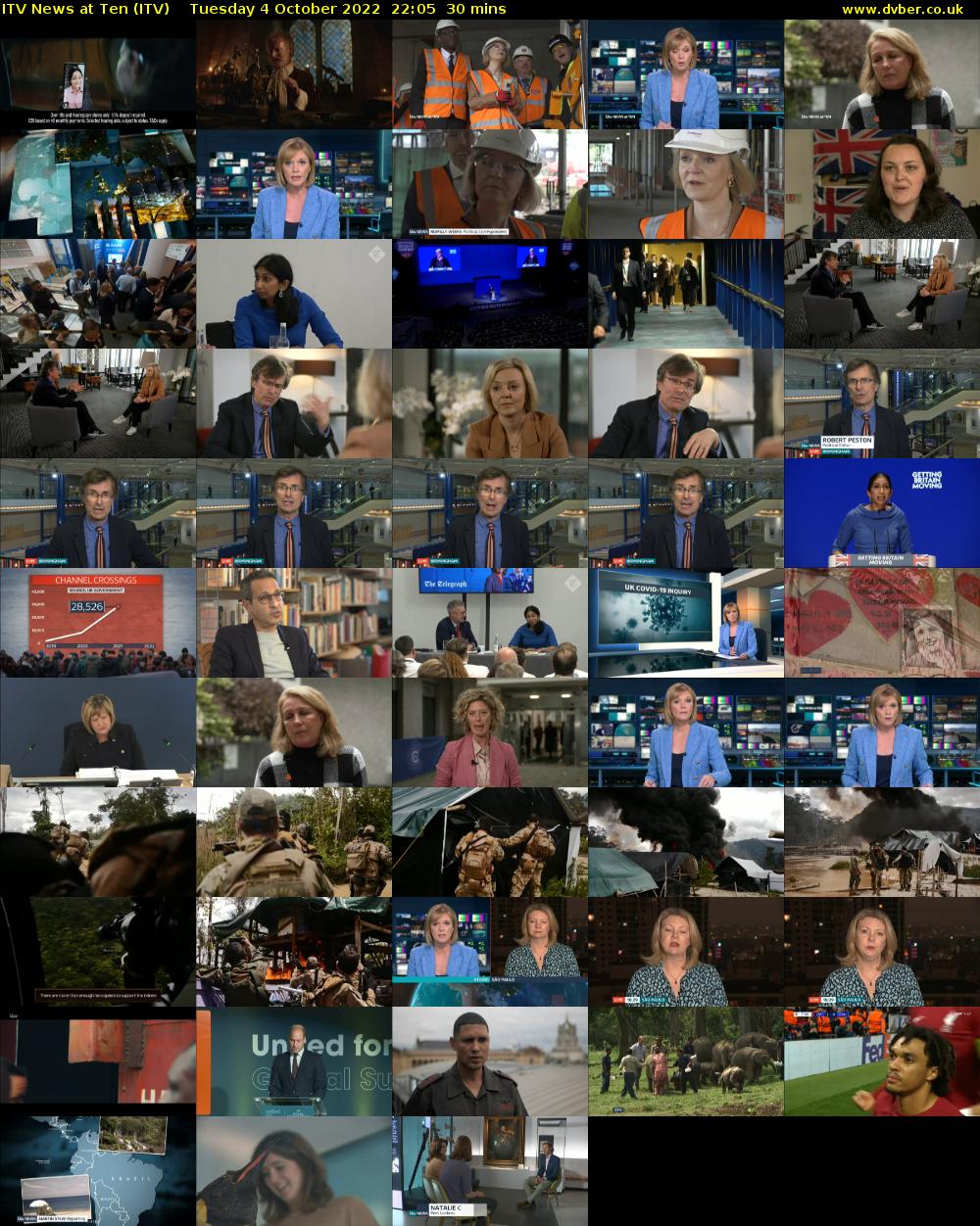 ITV News at Ten (ITV) Tuesday 4 October 2022 22:05 - 22:35