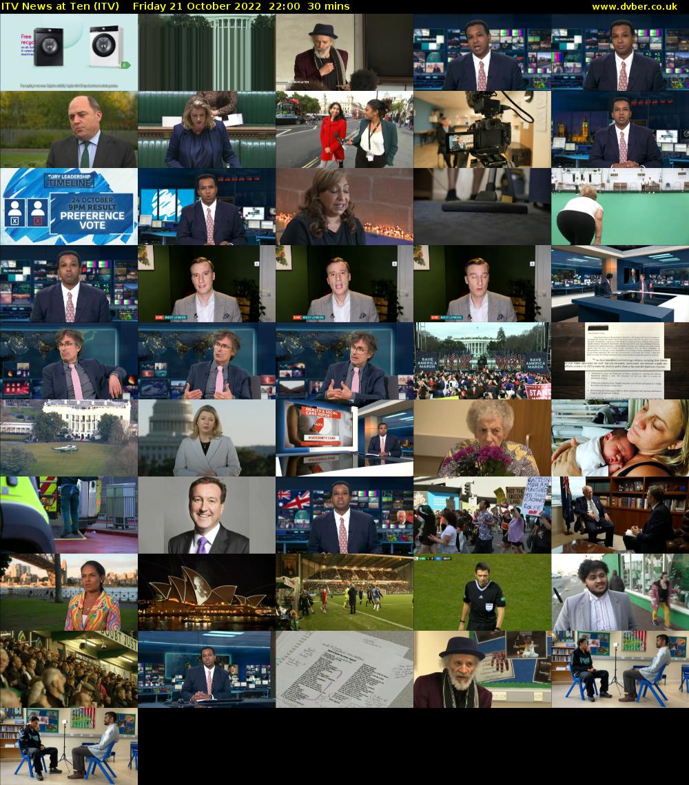 ITV News at Ten (ITV) Friday 21 October 2022 22:00 - 22:30