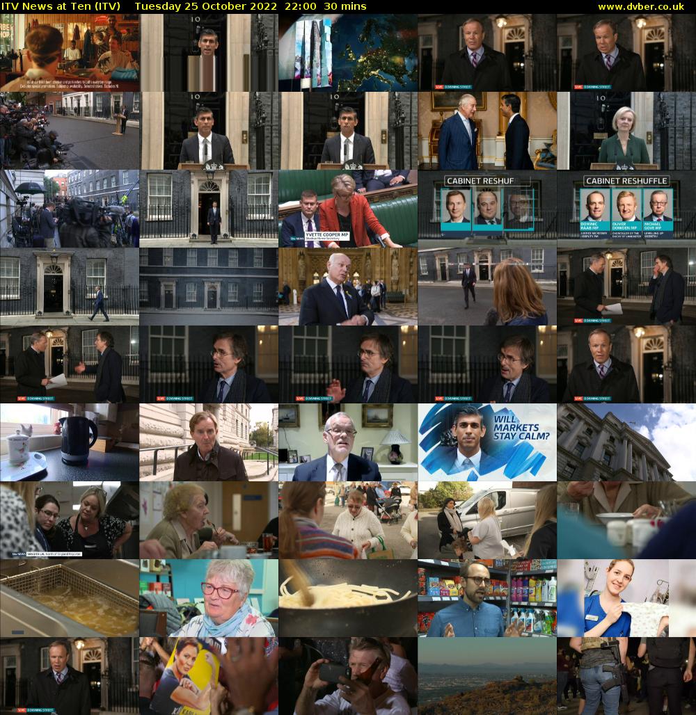 ITV News at Ten (ITV) Tuesday 25 October 2022 22:00 - 22:30