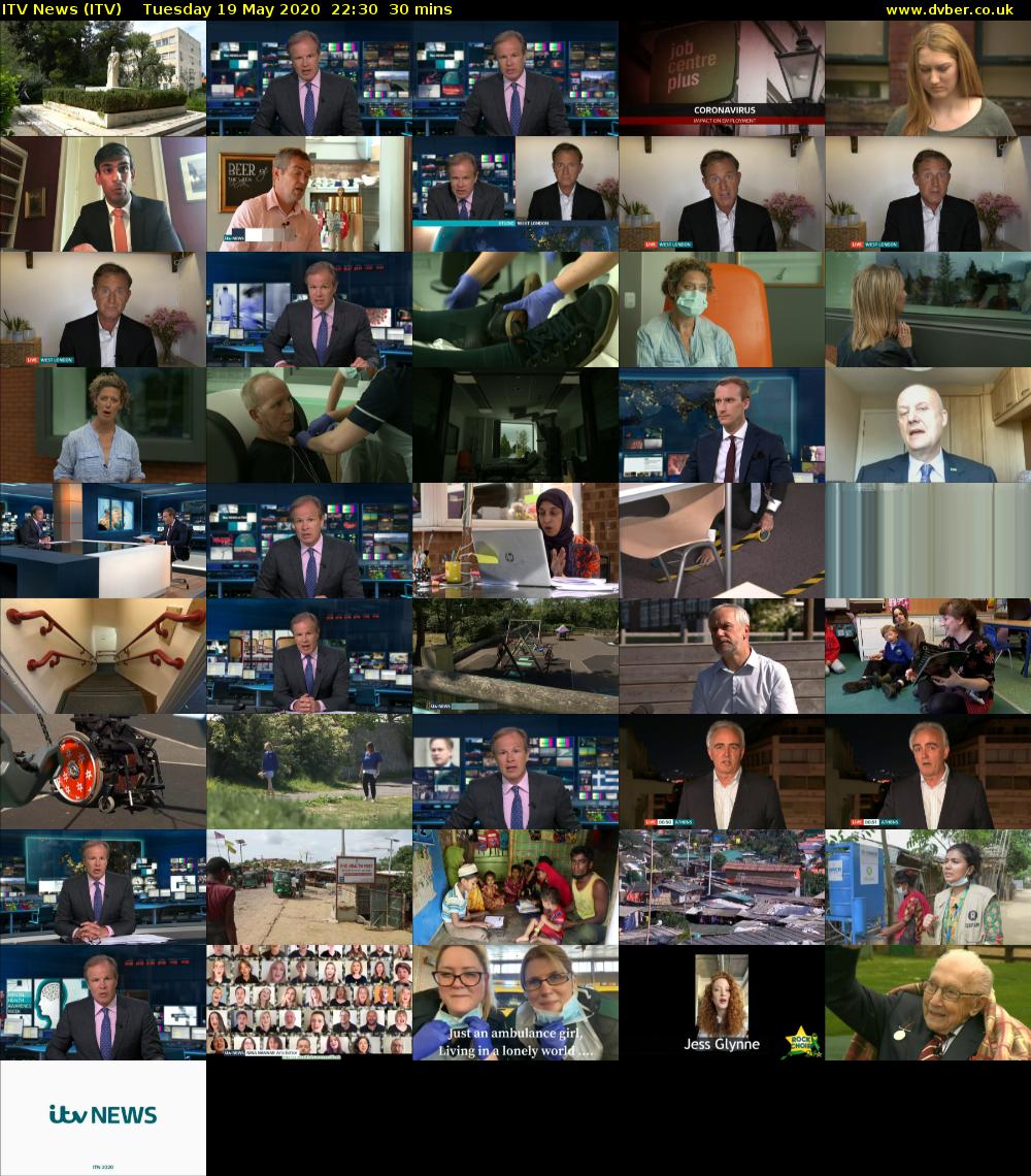 ITV News (ITV) Tuesday 19 May 2020 22:30 - 23:00
