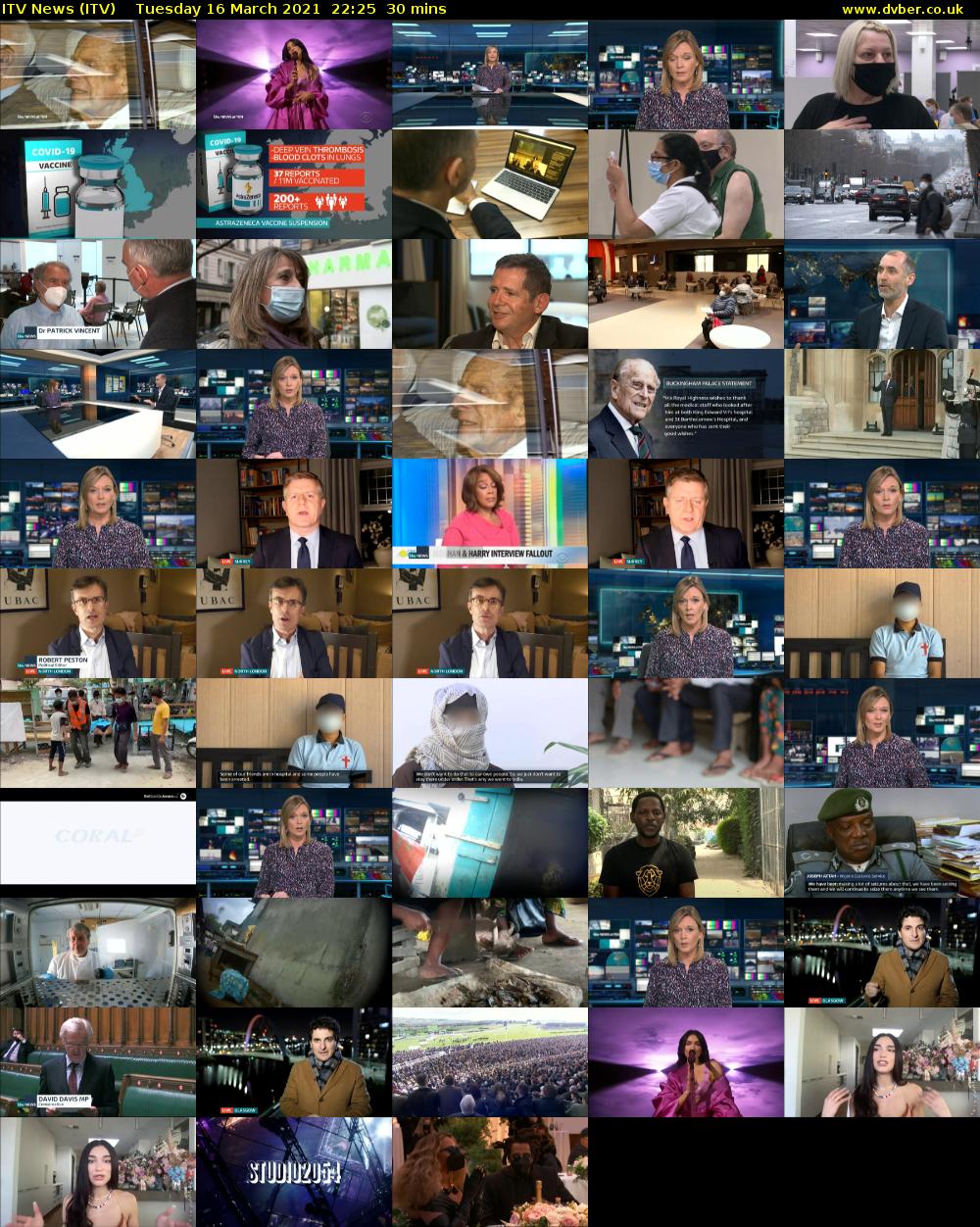 ITV News (ITV) Tuesday 16 March 2021 22:25 - 22:55