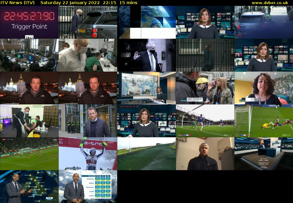 ITV News (ITV) Saturday 22 January 2022 22:15 - 22:30