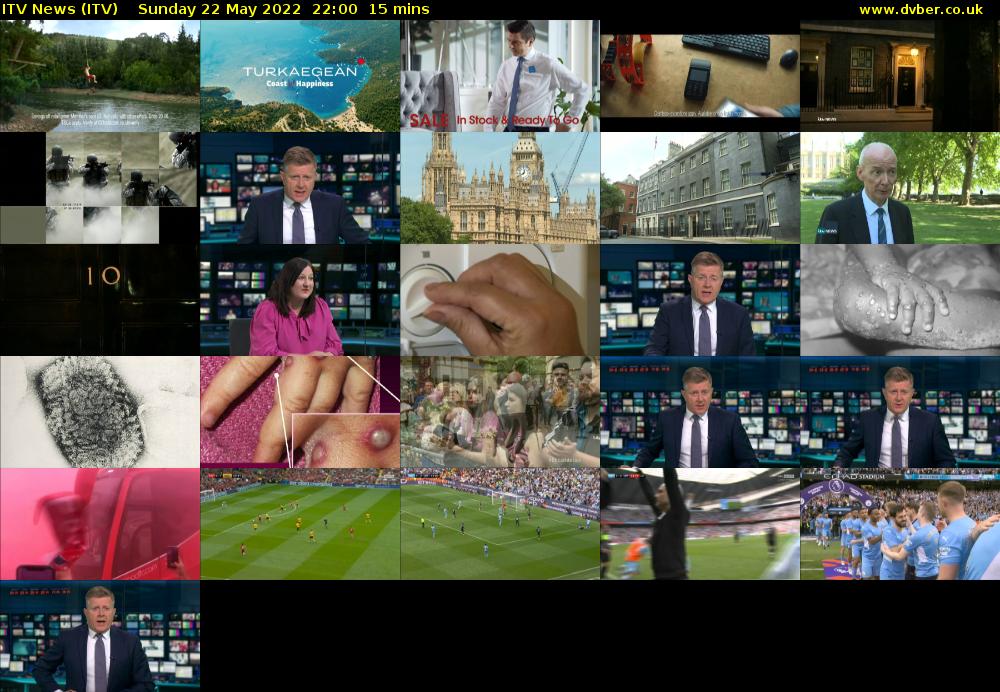 ITV News (ITV) Sunday 22 May 2022 22:00 - 22:15