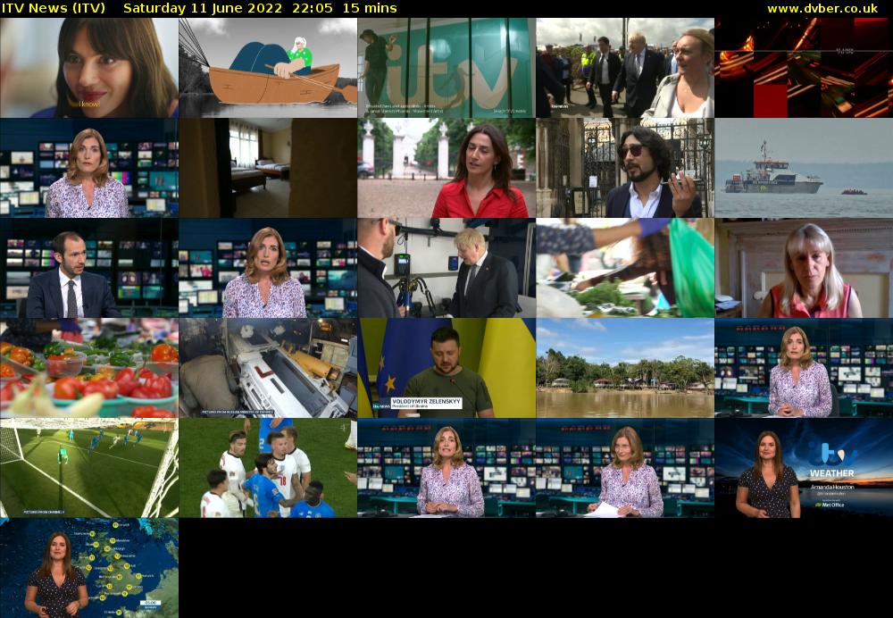 ITV News (ITV) Saturday 11 June 2022 22:05 - 22:20