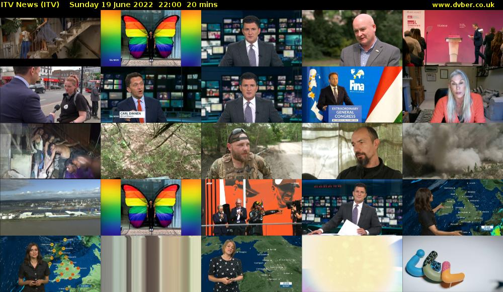 ITV News (ITV) Sunday 19 June 2022 22:00 - 22:20