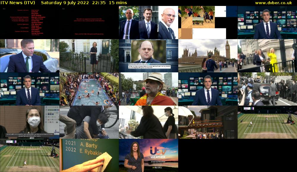 ITV News (ITV) Saturday 9 July 2022 22:35 - 22:50