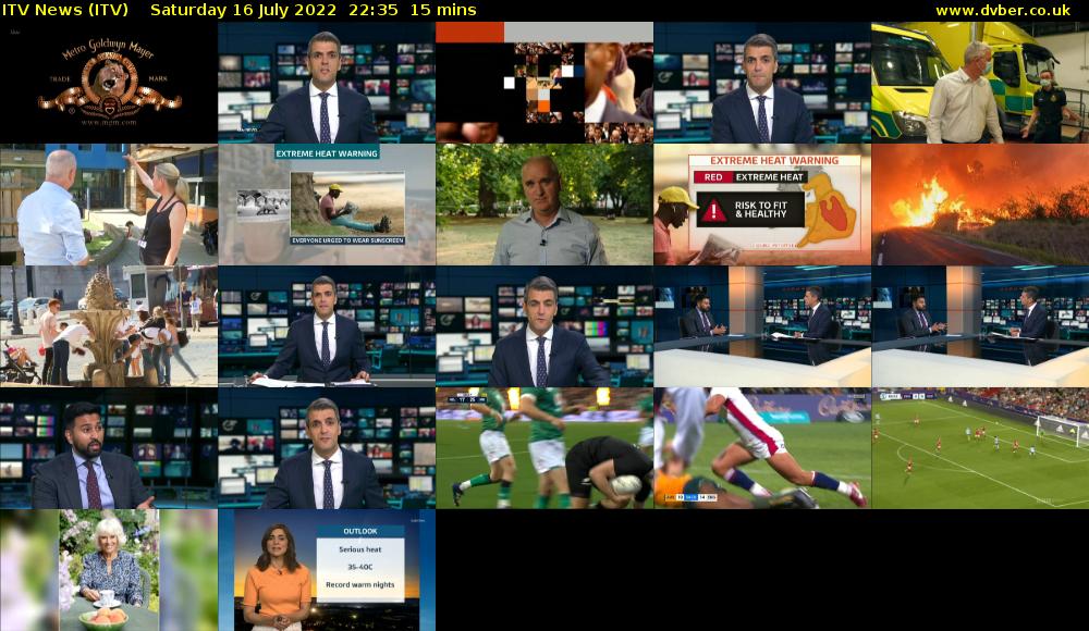 ITV News (ITV) Saturday 16 July 2022 22:35 - 22:50