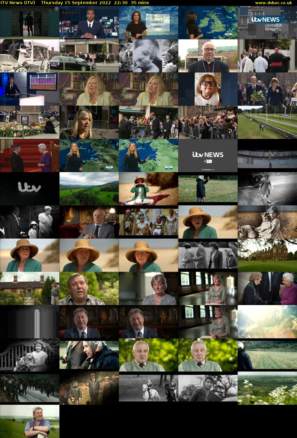 ITV News (ITV) Thursday 15 September 2022 22:30 - 23:05