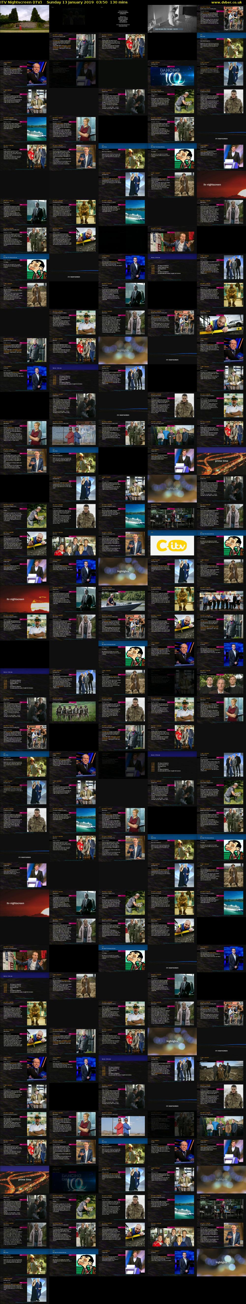 ITV Nightscreen (ITV) Sunday 13 January 2019 03:50 - 06:00