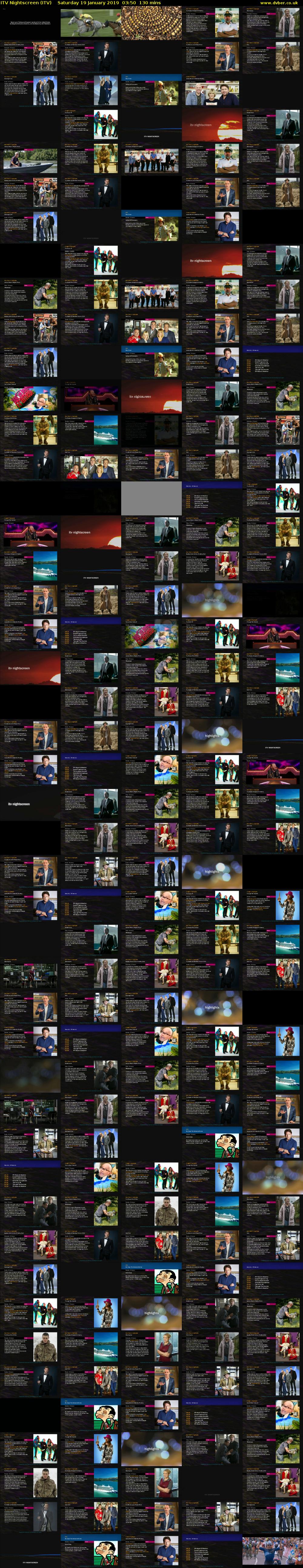 ITV Nightscreen (ITV) Saturday 19 January 2019 03:50 - 06:00