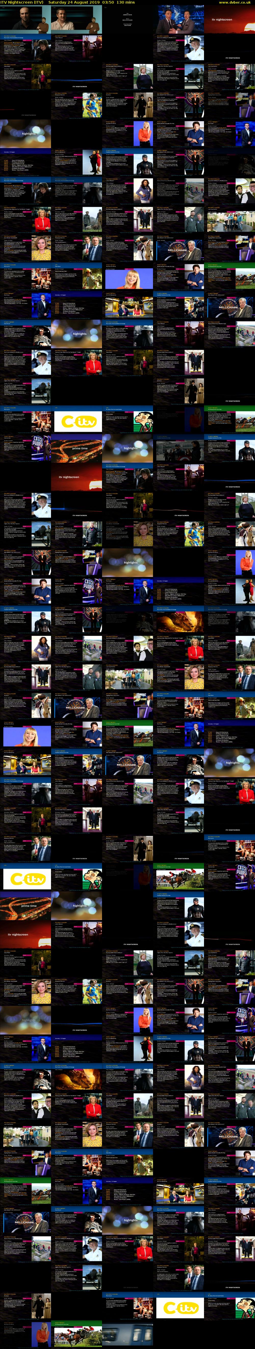 ITV Nightscreen (ITV) Saturday 24 August 2019 03:50 - 06:00