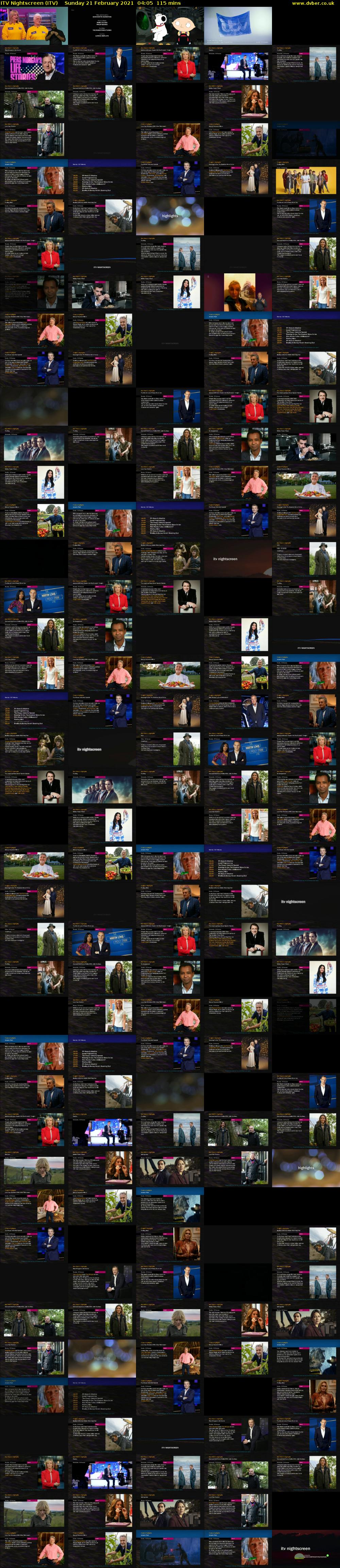 ITV Nightscreen (ITV) Sunday 21 February 2021 04:05 - 06:00