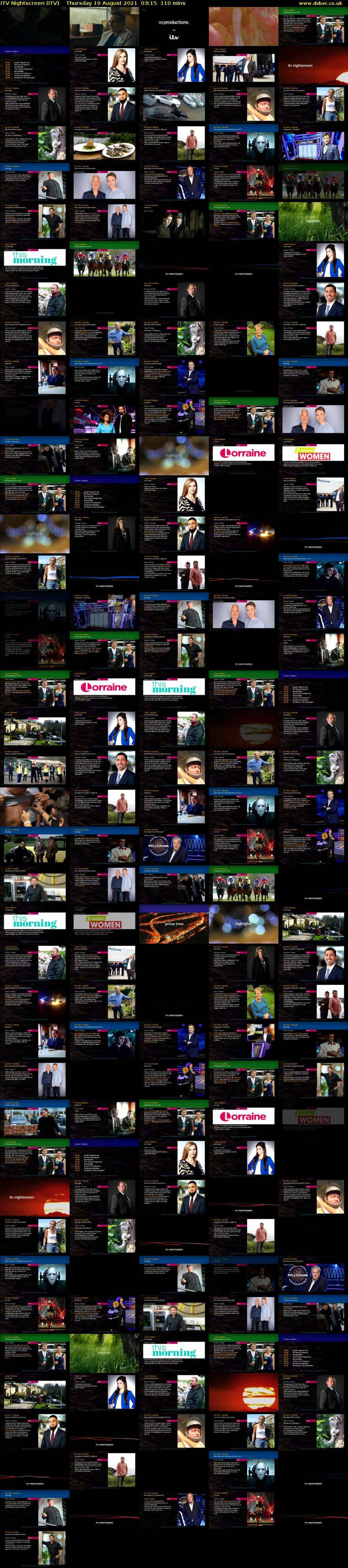 ITV Nightscreen (ITV) Thursday 19 August 2021 03:15 - 05:05