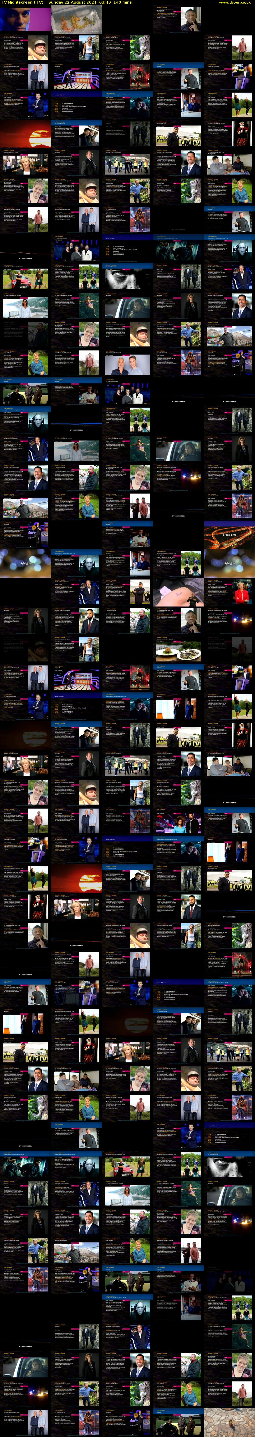 ITV Nightscreen (ITV) Sunday 22 August 2021 03:40 - 06:00