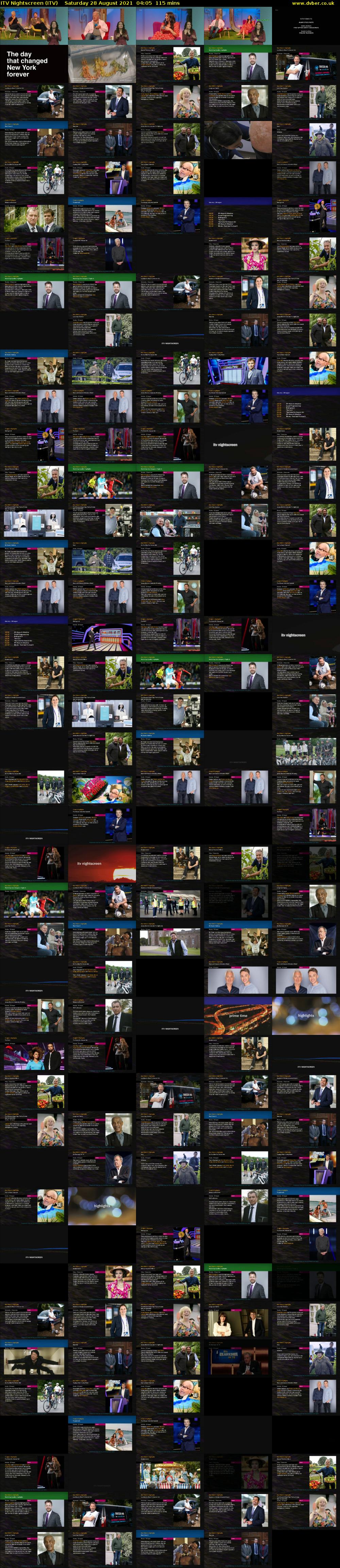 ITV Nightscreen (ITV) Saturday 28 August 2021 04:05 - 06:00