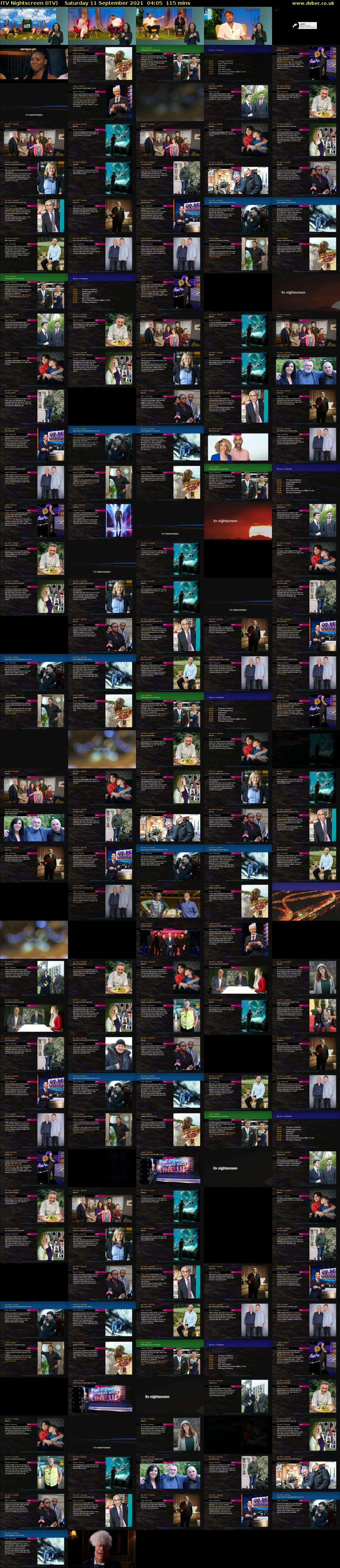ITV Nightscreen (ITV) Saturday 11 September 2021 04:05 - 06:00