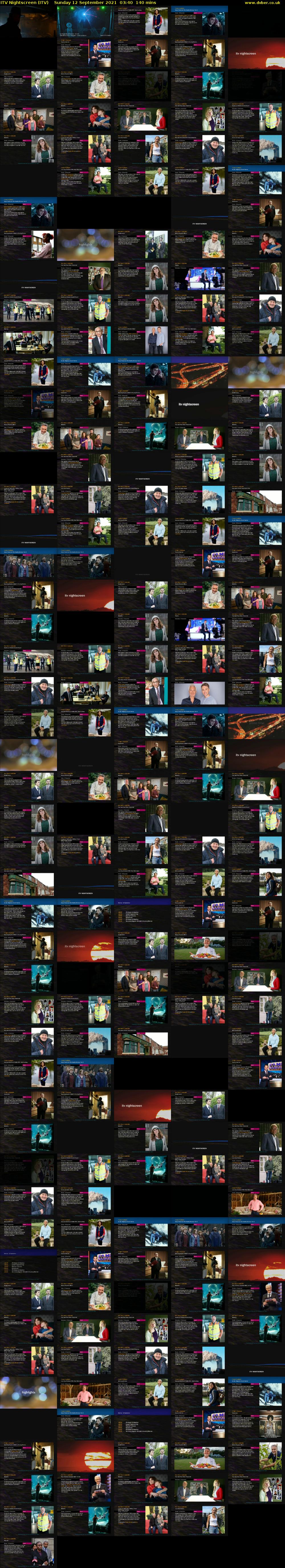 ITV Nightscreen (ITV) Sunday 12 September 2021 03:40 - 06:00
