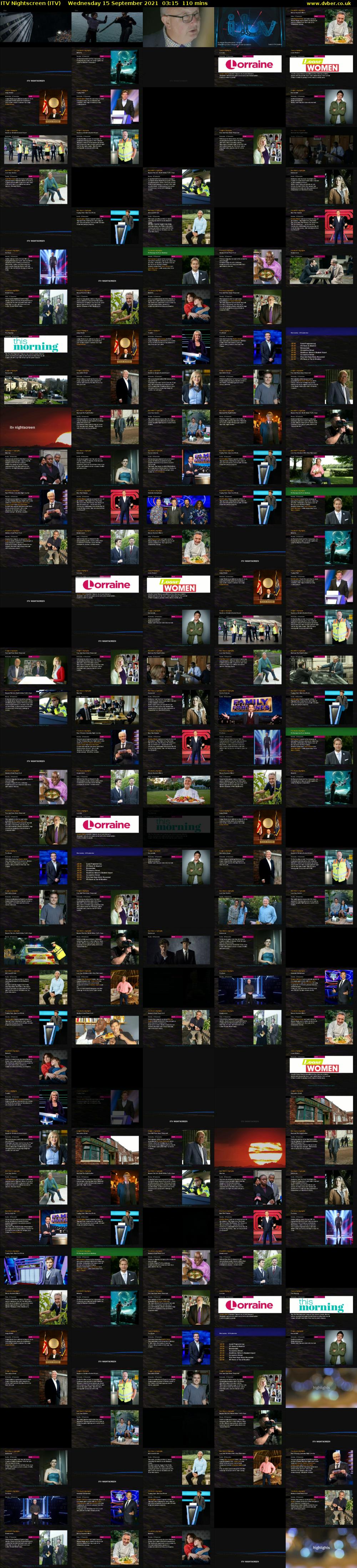 ITV Nightscreen (ITV) Wednesday 15 September 2021 03:15 - 05:05