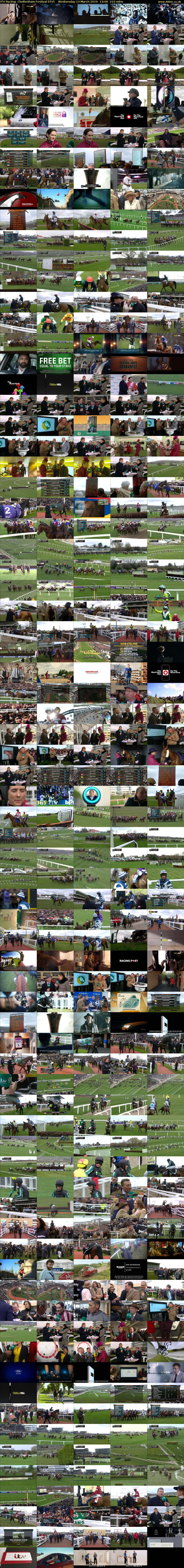 ITV Racing: Cheltenham Festival (ITV) Wednesday 13 March 2019 13:00 - 16:30