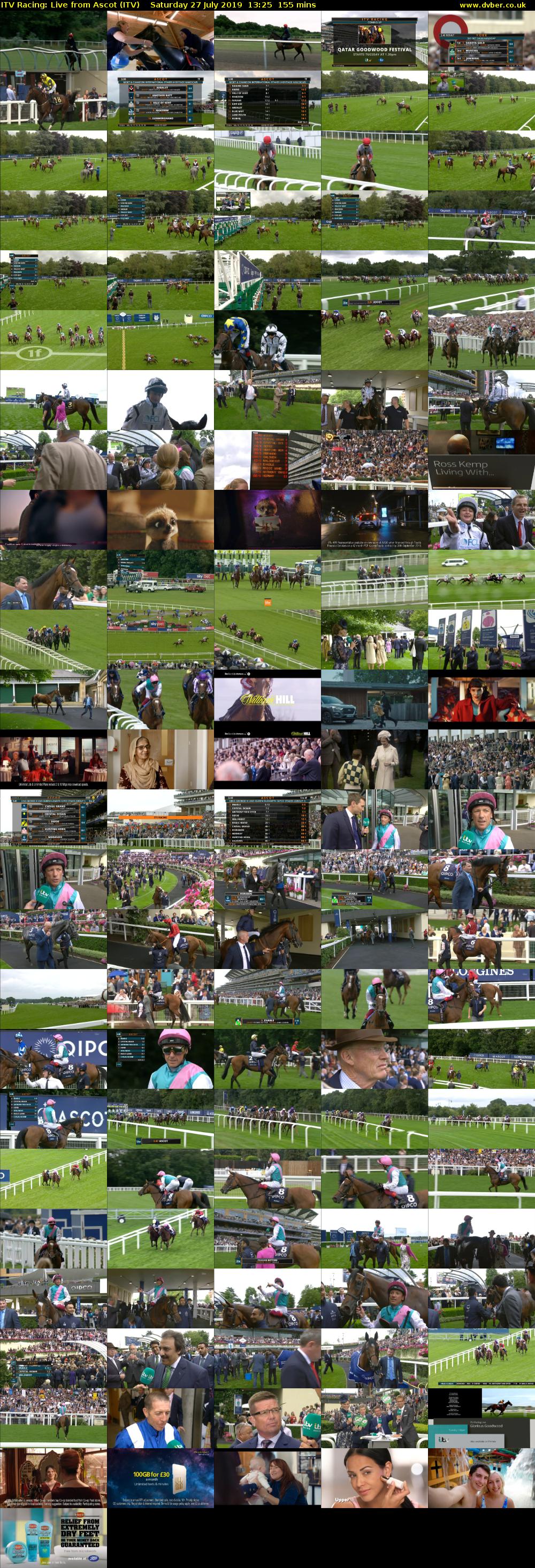 ITV Racing: Live from Ascot (ITV) Saturday 27 July 2019 13:25 - 16:00
