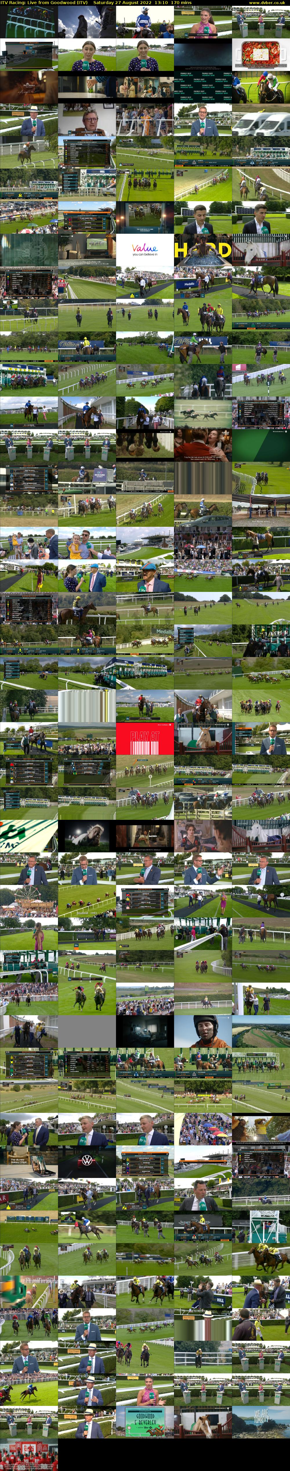 ITV Racing: Live from Goodwood (ITV) Saturday 27 August 2022 13:10 - 16:00
