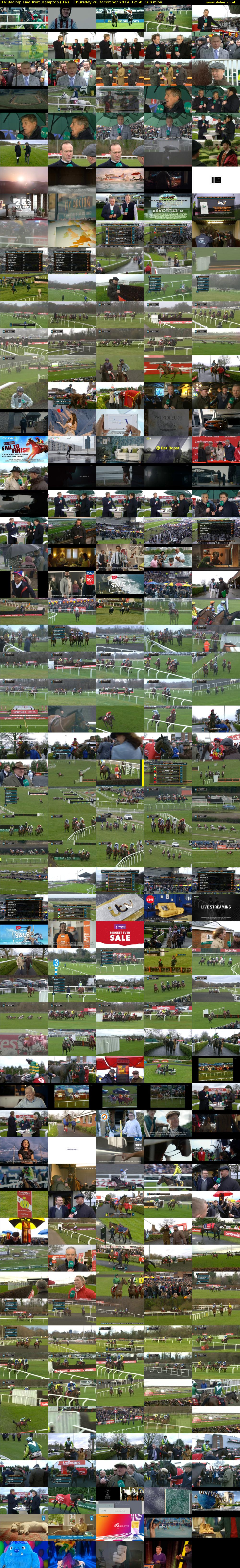 ITV Racing: Live from Kempton (ITV) Thursday 26 December 2019 12:50 - 15:30