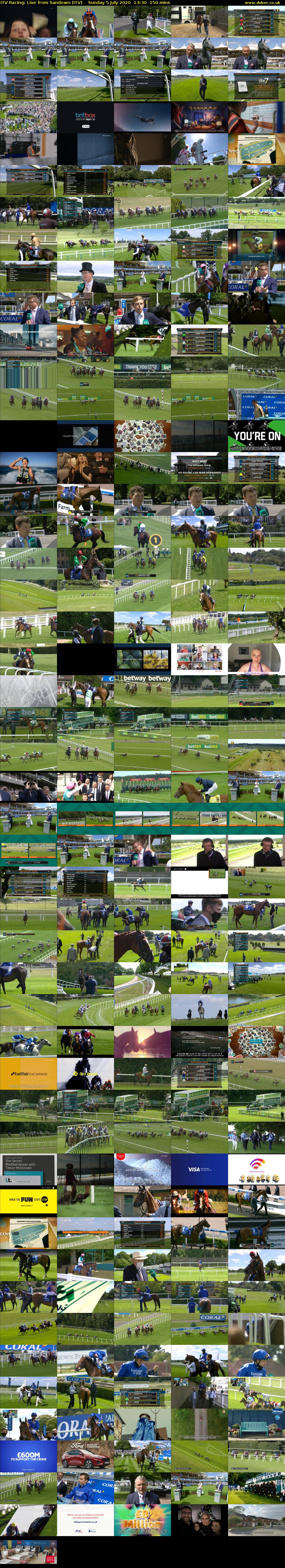 ITV Racing: Live from Sandown (ITV) Sunday 5 July 2020 13:30 - 16:00