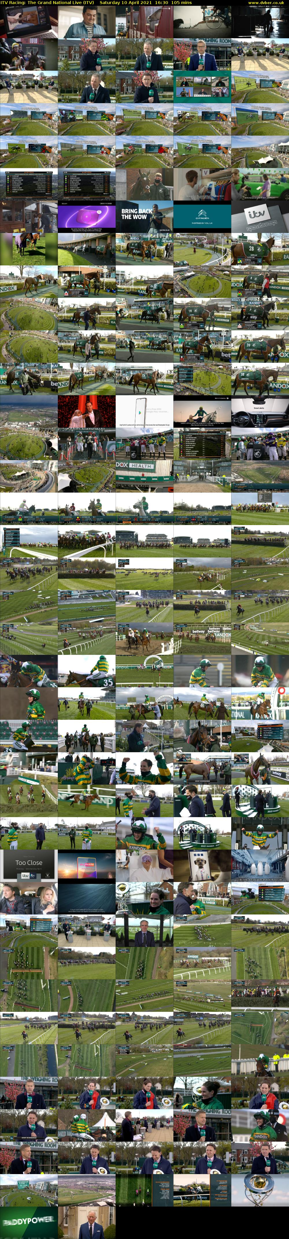 ITV Racing: The Grand National Live (ITV) Saturday 10 April 2021 16:30 - 18:15