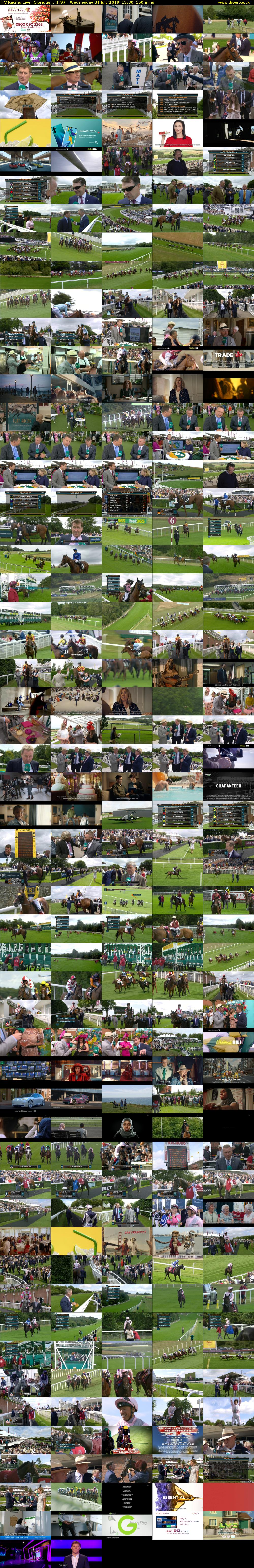 ITV Racing Live: Glorious... (ITV) Wednesday 31 July 2019 13:30 - 16:00
