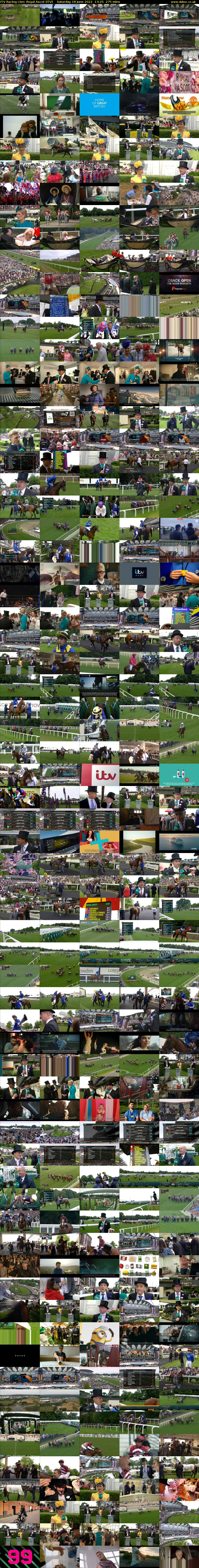ITV Racing Live: Royal Ascot (ITV) Saturday 18 June 2022 13:25 - 18:00