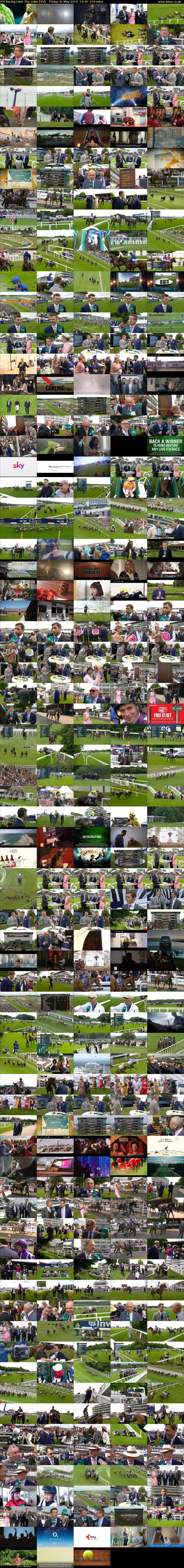 ITV Racing Live: The Oaks (ITV) Friday 31 May 2019 13:30 - 17:00