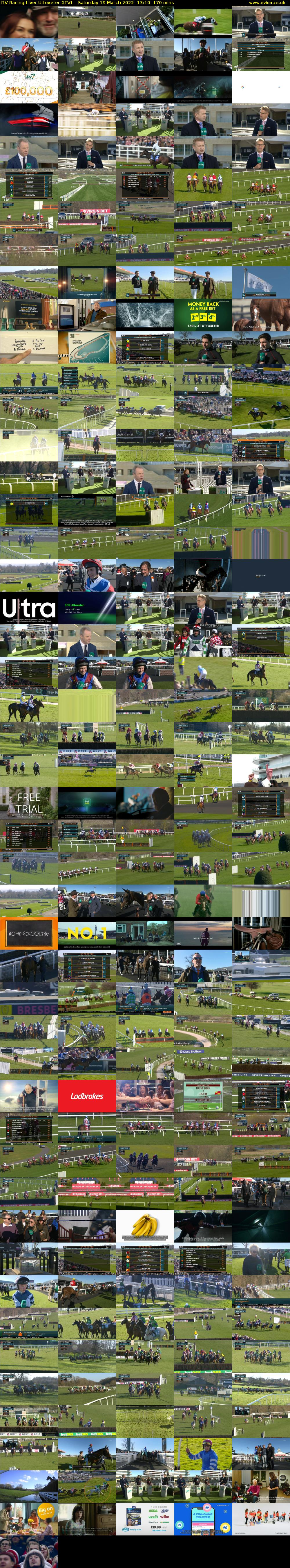 ITV Racing Live: Uttoxeter (ITV) Saturday 19 March 2022 13:10 - 16:00